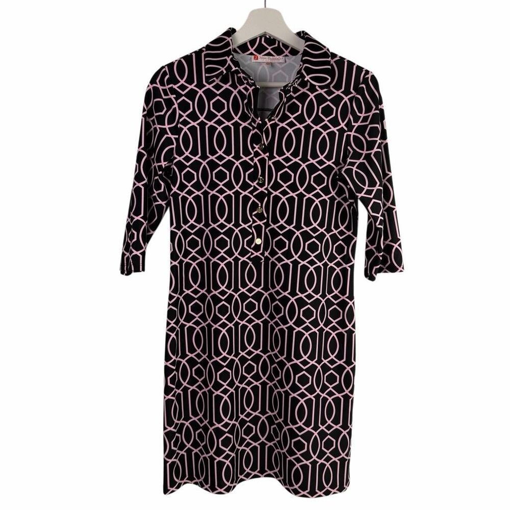 Jude Connally Susanna Garden Gate Dress Small Flamingo Pink